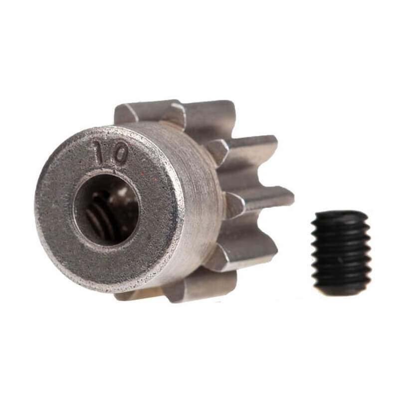 Traxxas 6746 Pignon moteur acier 10 dts - 32DP - 3,17mm - Breizh Modélisme.