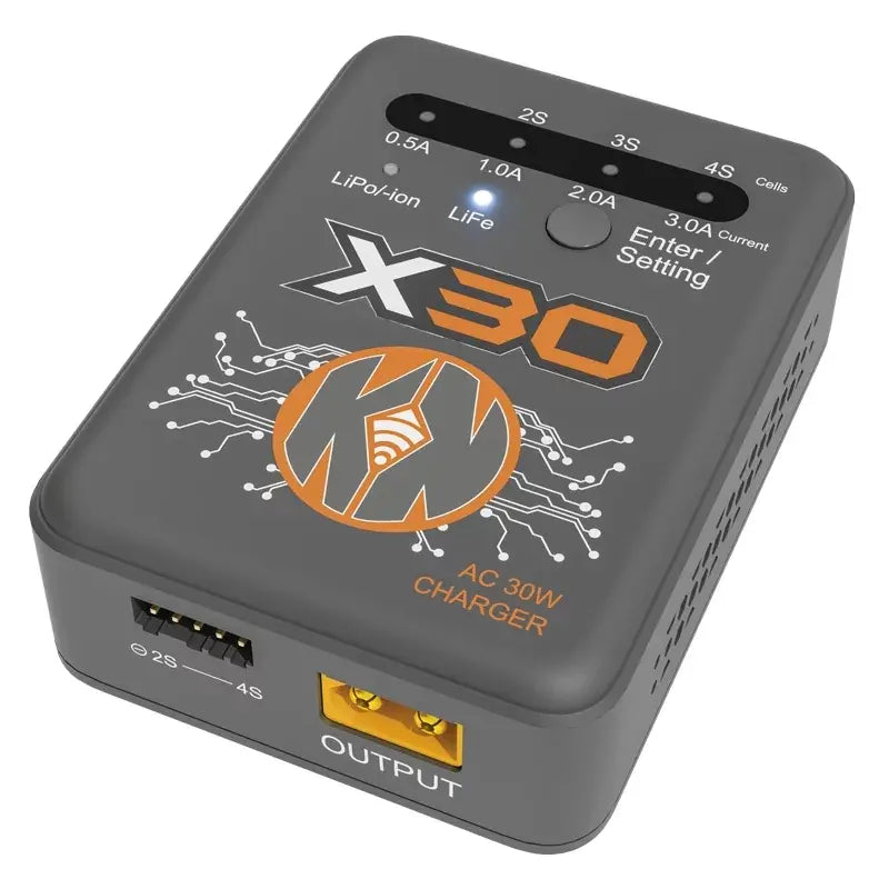 Chargeur multifonction LiPo/ Li ion/ LiFe 30W - prise XT60