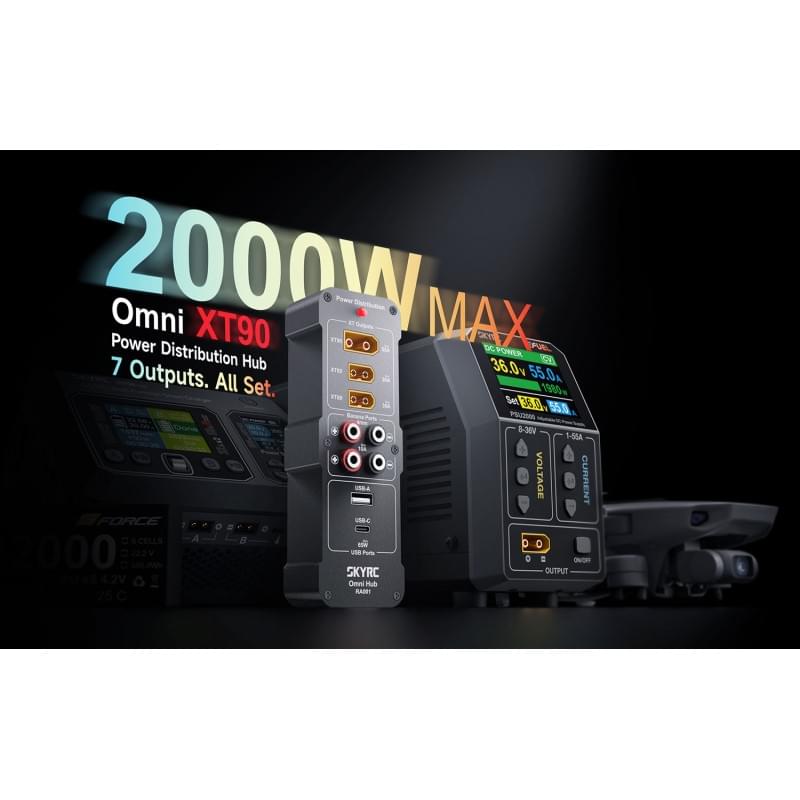 Concentrateur de distribution d'alimentation Omni XT90 - 600163-01