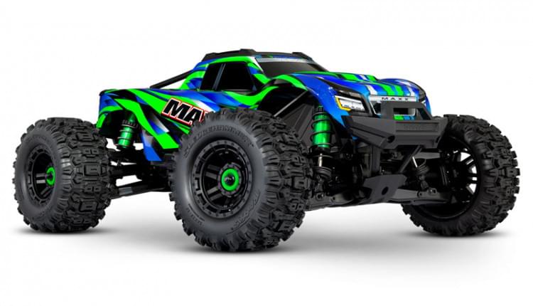Combo Traxxas Wide-MAXX 4S vert 89086-4 - 1/10 - Breizh Modélisme.