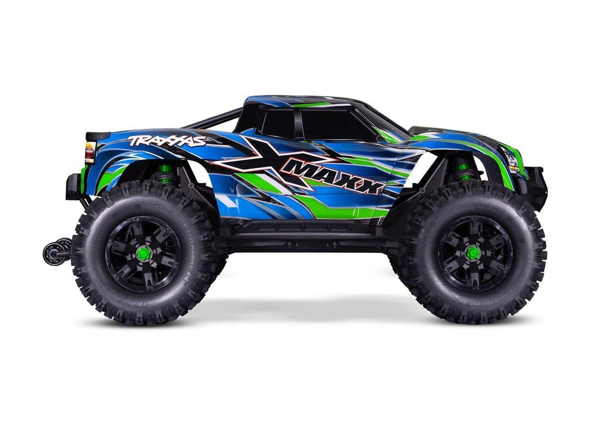 Pack Traxxas XMaxx 4x4 8S Belted vert RTR 1/6 brushless 77096-4 - Breizh Modélisme.