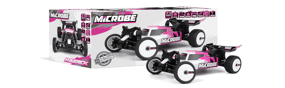 Maverick Microbe Buggy RC 1/24 Tout-Terrain RTR – LiPo inclus (MV150851)
