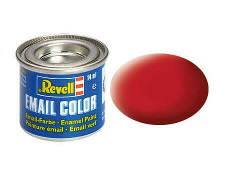 Peinture Rouge Carmin mat - Revell 32136 - RAL 3002 (N°36) - Breizh Modélisme.
