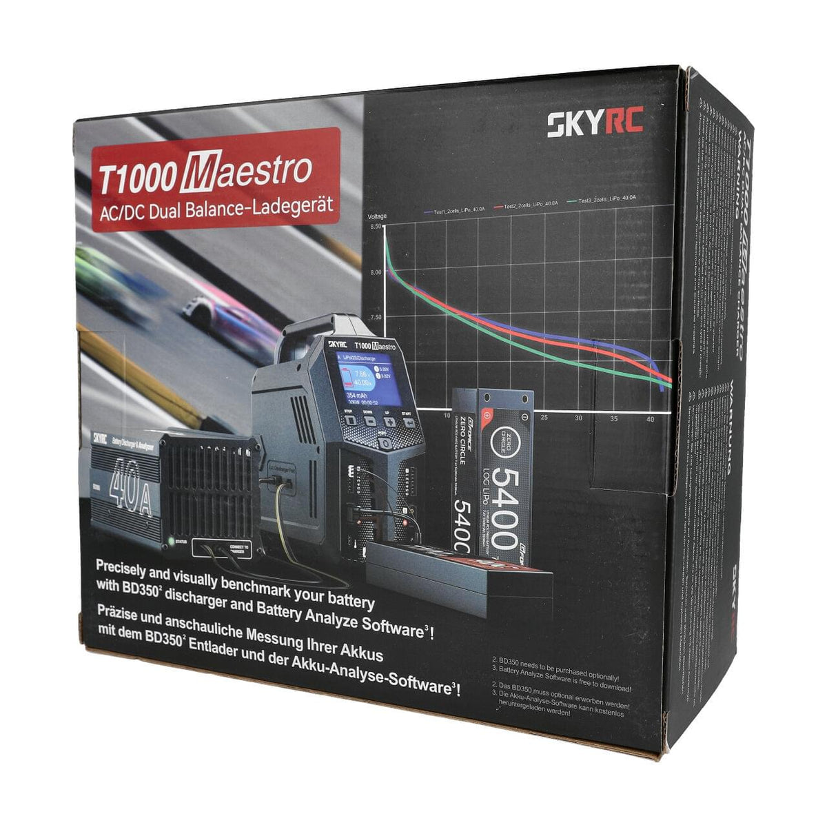 Chargeur Sky RC T1000 AC/DC DUO lipo 1-6S 20A 100182 - Breizh Modélisme.