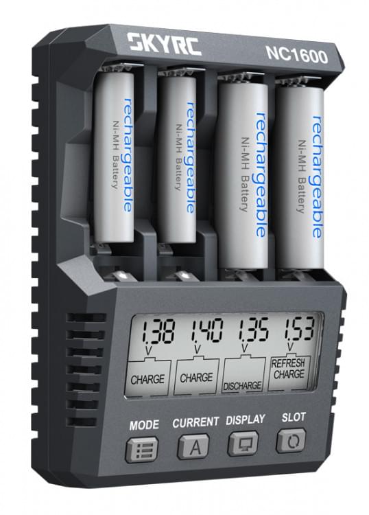 Chargeur SkyRC NC1600 NiMH AA/AAA - SK-100191-01 - Breizh Modélisme.