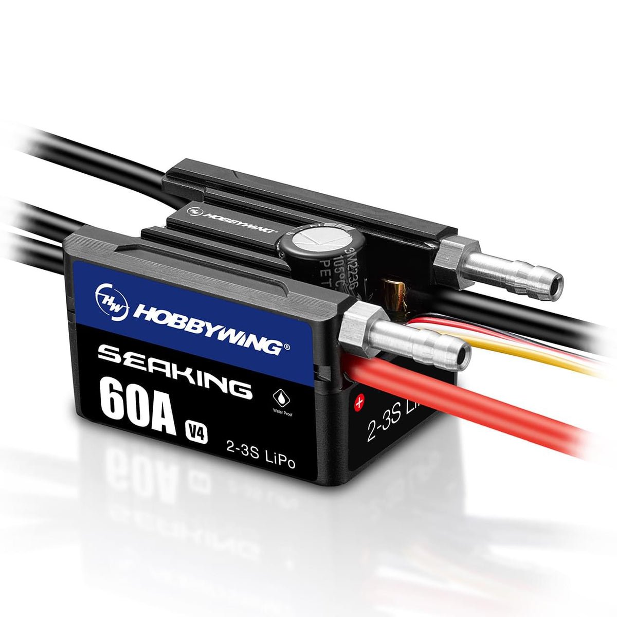 Régulateur de bateau Hobbywing Seaking 60A V4 2-3s Lipo - HW30302202 - Breizh Modélisme.