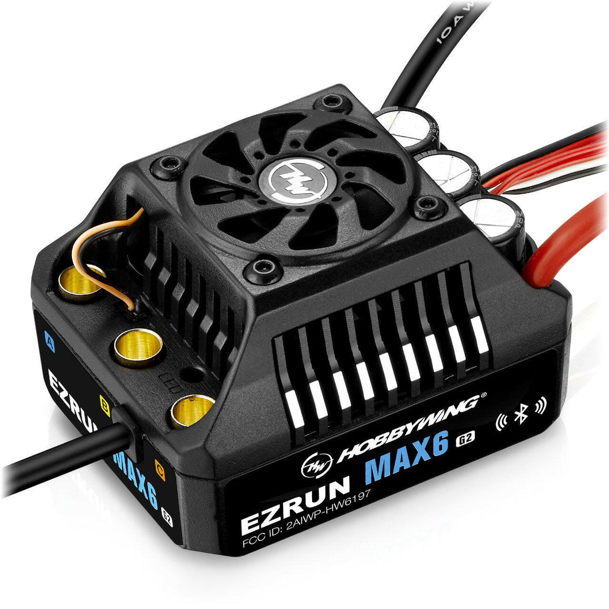 Variateur Hobbywing Ezrun MAX6 G2 200A 1/8 - 30105100 - Breizh Modélisme.