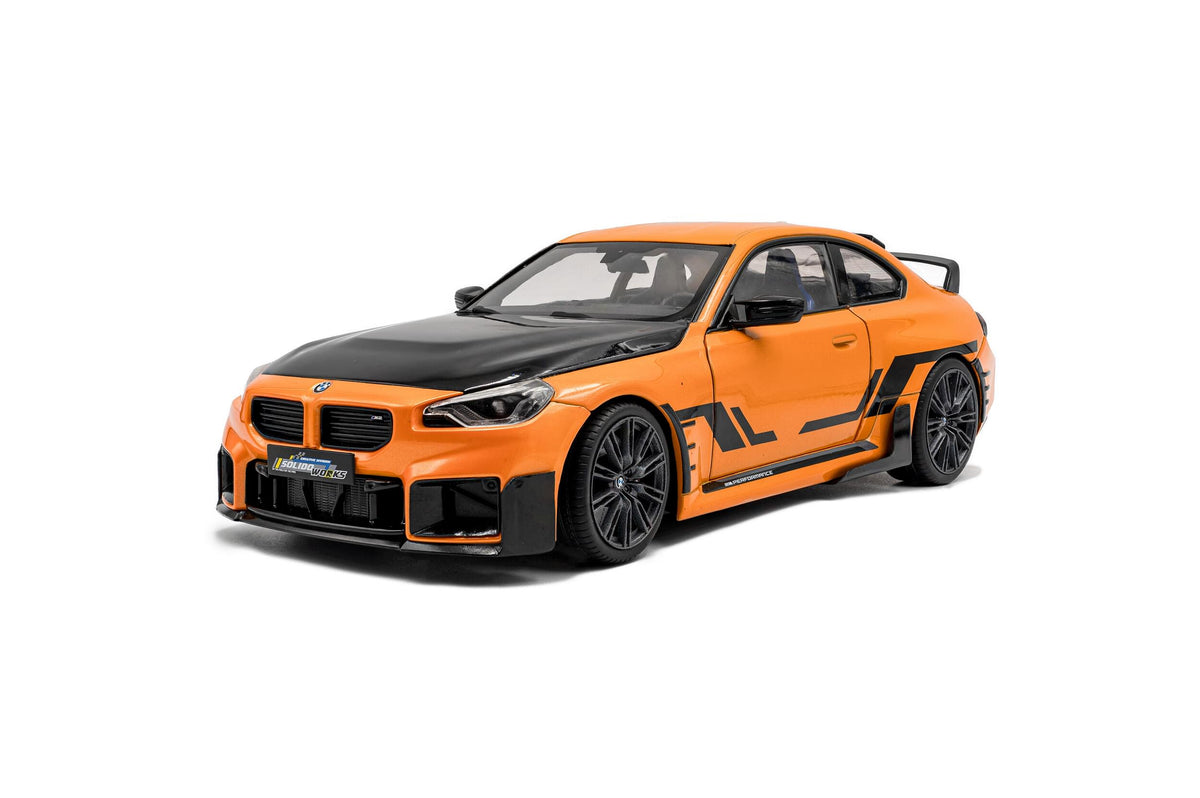 OCCASION Solido S1812903 miniature collection 1/18 BMW M2 Performance Solido Works orange 2024 - Breizh Modélisme.