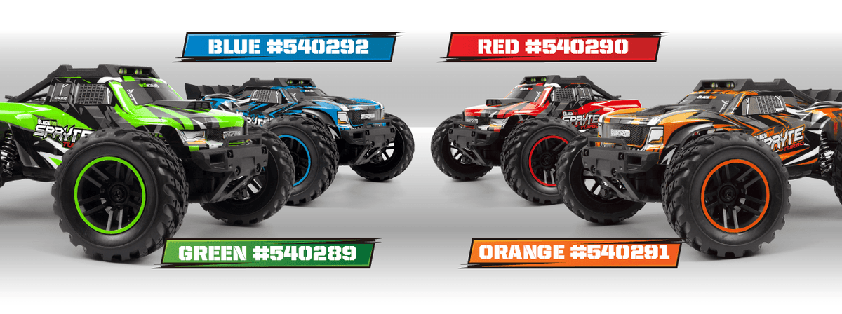 Truck télécommandé 4WD Blackzon Spryte MT Turbo 1/20 RTR rouge