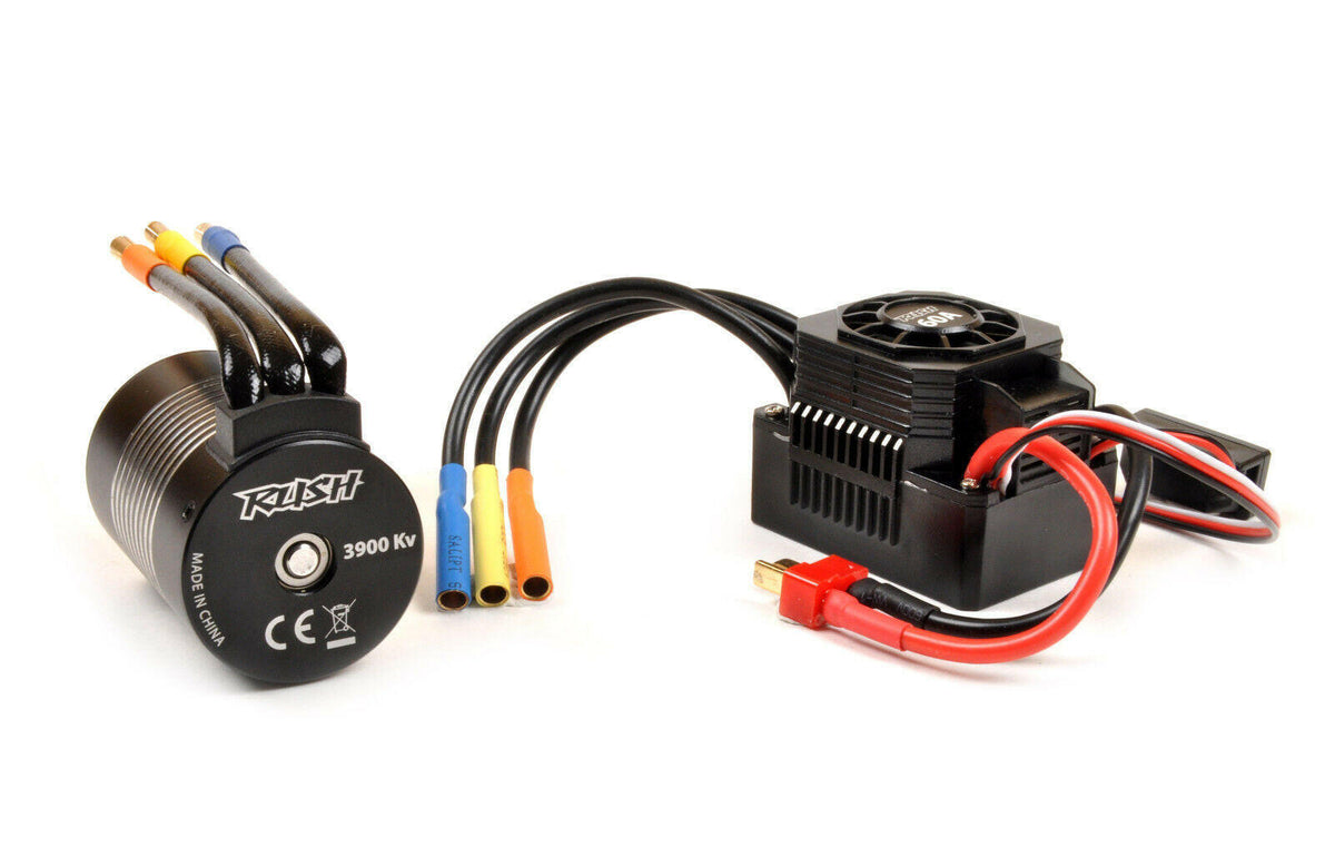 Combo Variateur et moteur brushless 1/10 Buggy, Truggy 3900KV - T2M T4900739 Axe 3,175mm - Breizh Modélisme.