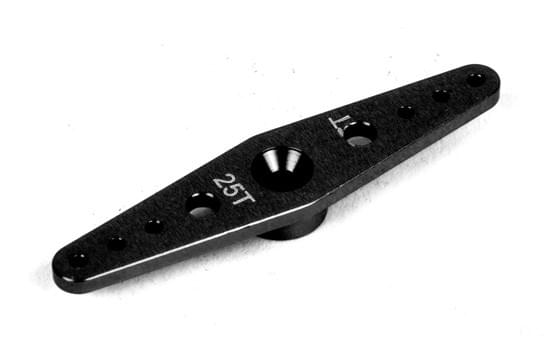 Palonnier alu double 25T 50mm noir - T2M - T422564N - Breizh Modélisme.