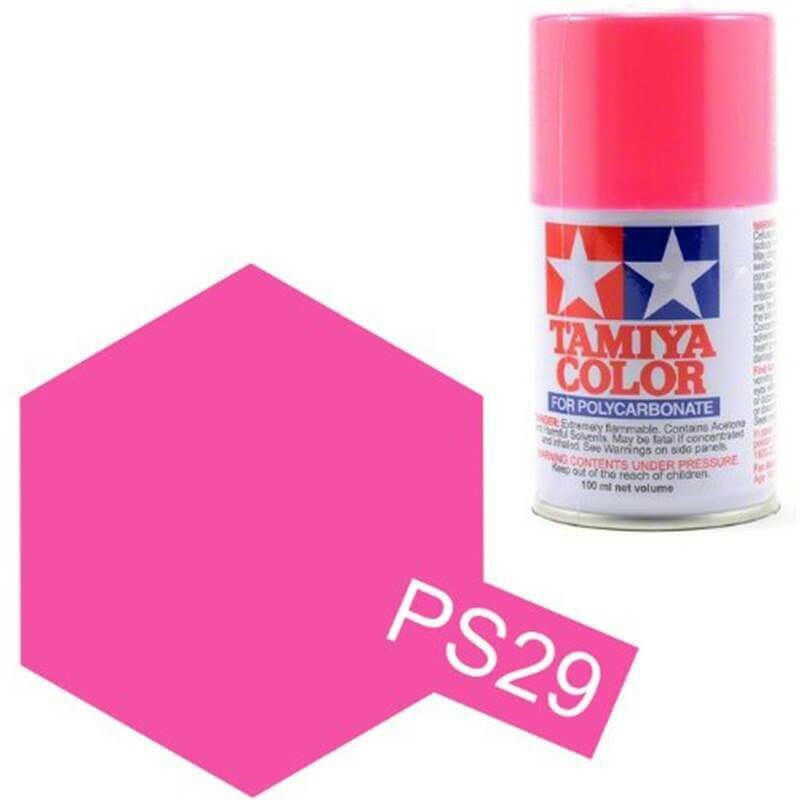 Peinture Lexan PS29 Rose Fluo - Tamiya 86029 - Breizh Modélisme.