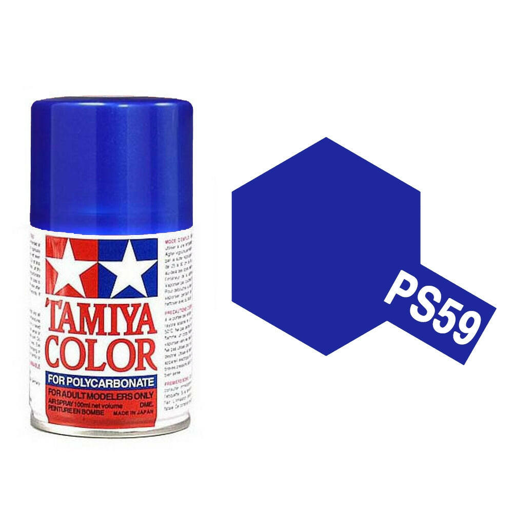 Peinture Lexan PS59 bleu metal - Tamiya 86059 - Breizh Modélisme.