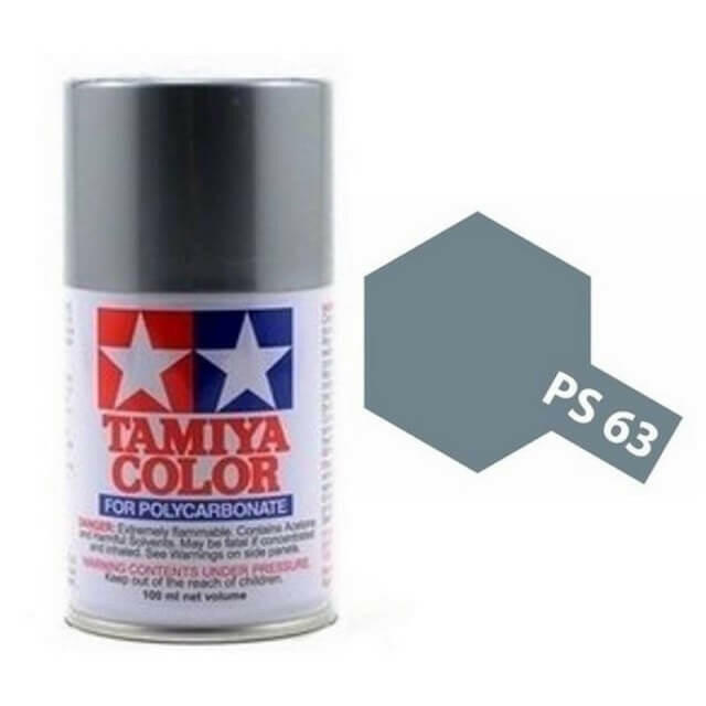 Peinture Lexan PS63 Gun Métal Brillant - Tamiya 86063 - Breizh Modélisme.