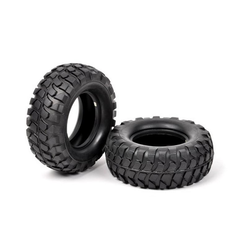 Pneu tendre (Soft) x2 pour châssis High-Lift châssis CC01 / CC02 Tamiya 54598 - Breizh Modélisme.