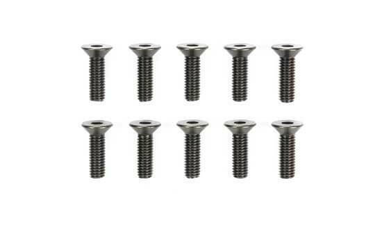 Vis 3x10mm acier Tête fraisée (x10) - Tamiya 51629 - Breizh Modélisme.