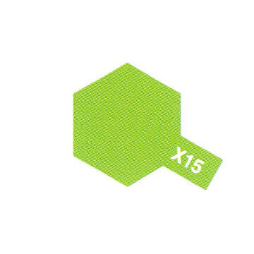 Peinture Acrylique Maquette X15 Vert Pele brillant - Tamiya 81515 - - Breizh Modélisme.