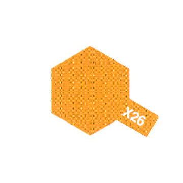 Peinture Acrylique Maquette X26 Orange translucide - Tamiya 81526 - - Breizh Modélisme.