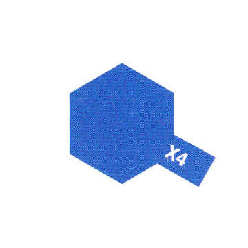 Peinture Acrylique Maquette X4 Bleu brillant - Tamiya 81504 - - Breizh Modélisme.