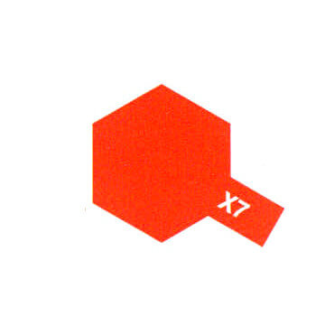Peinture Acrylique Maquette X7 Rouge brillant - Tamiya 81507 - - Breizh Modélisme.