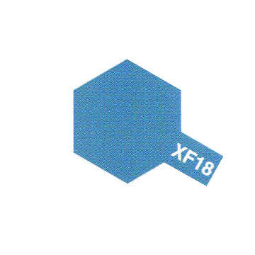 Peinture Acrylique Maquette XF18 Bleu Moyen mat - Tamiya 81718 - - Breizh Modélisme.