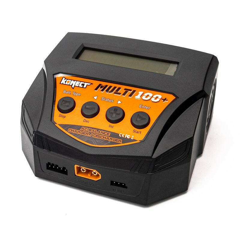 Chargeur Rapide Lipo / Ni-Mh 10A Multifonctions- Konect Multi100-Plus - Breizh Modélisme.