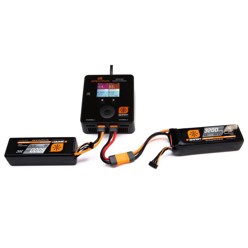 Spektrum Accu lipo Smart 11.1v 2200mah 30C IC3 - SPMX22003S30 - Breizh Modélisme.