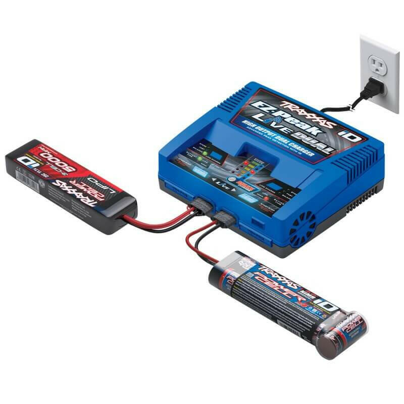 Chargeur Traxxas 2973G EZ-Peak Live Dual iD Bluetooth 200W - Breizh Modélisme.