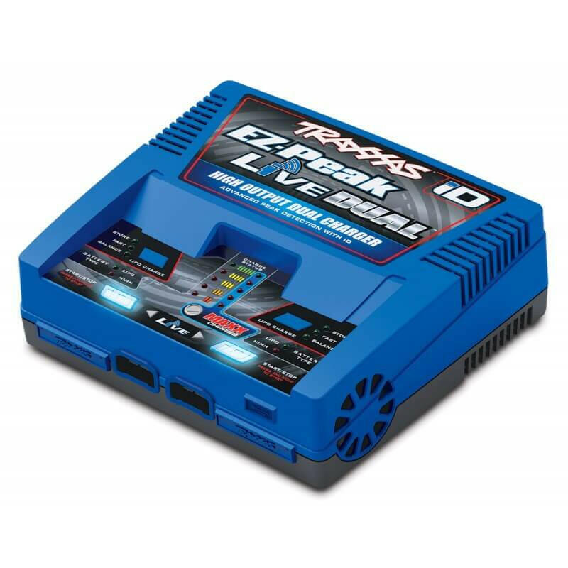 Chargeur Traxxas 2973G EZ-Peak Live Dual iD Bluetooth 200W - Breizh Modélisme.