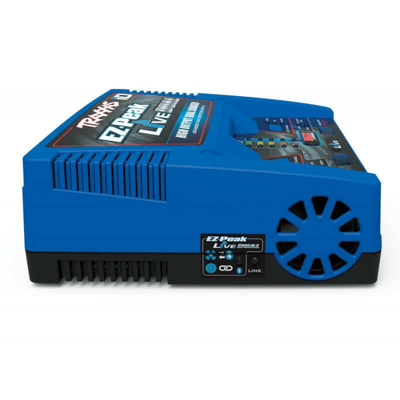 Chargeur Traxxas 2973G EZ-Peak Live Dual iD Bluetooth 200W - Breizh Modélisme.