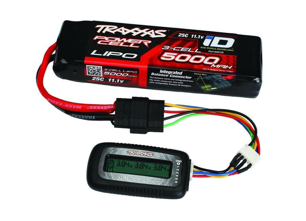 Traxxas 2968X Testeur équilibreur batteries LiPo avec adaptateur - Breizh Modélisme.