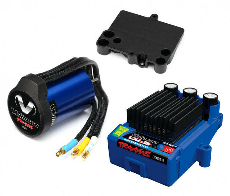 Traxxas 3350R Combo moteur 1/10 Brushless Velineon VXL-3S étanche ID - Breizh Modélisme.