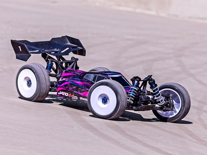 Traxxas Buggy 1/8 Jato 4x4 VXL RTR 90386-4 rose - Breizh Modélisme.