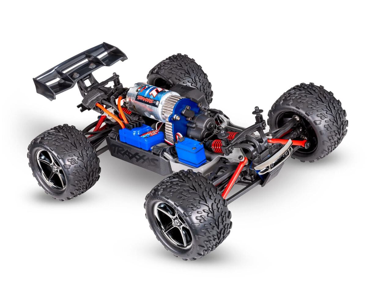 Traxxas Mini E Revo 4WD RTR 1/16 bleu 71054-8 - Breizh Modélisme.