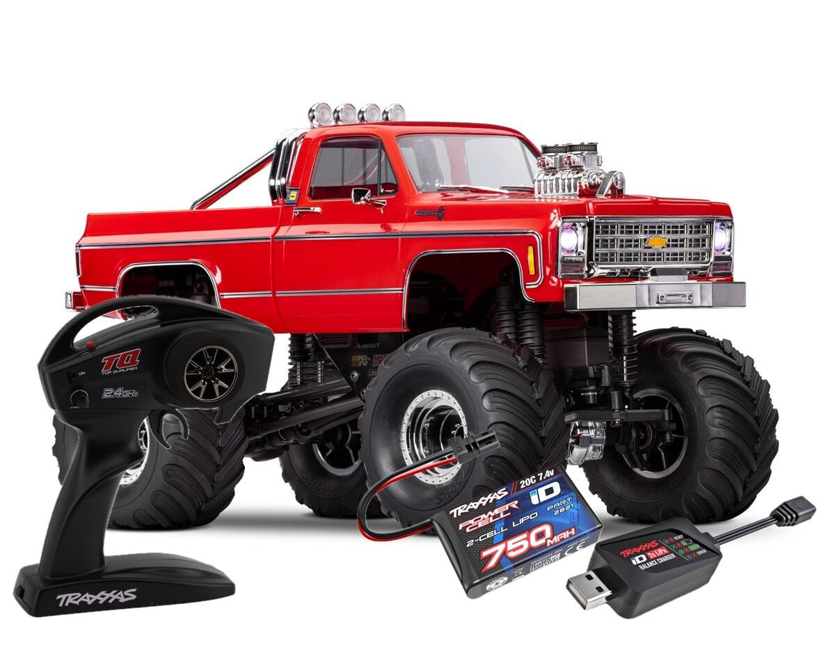Traxxas TRX-4MT K10 monster truck 1/18 RTR - 98064-1 rouge - Breizh Modélisme.