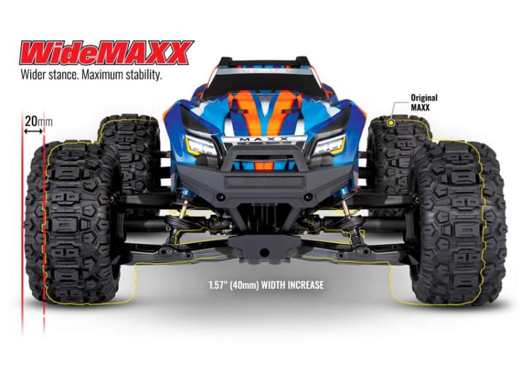 Traxxas WideMAXX 4S Vert 4WD TQi TSM RTR 89086-4 - Breizh Modélisme.
