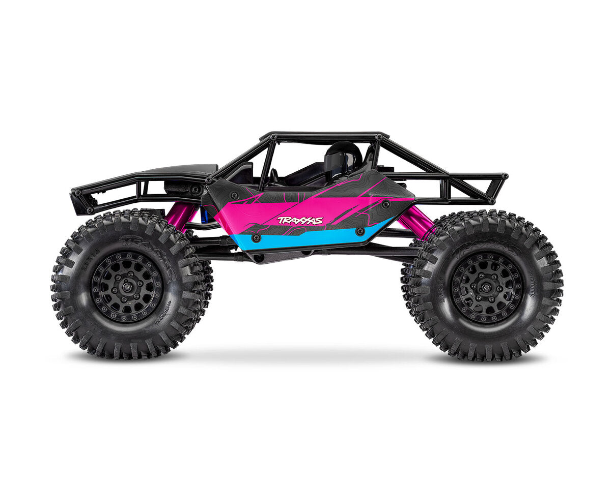 Traxxas TXC-4M Extreme Crawler 1/18 Brushless 3S RTR rose - Breizh Modélisme.