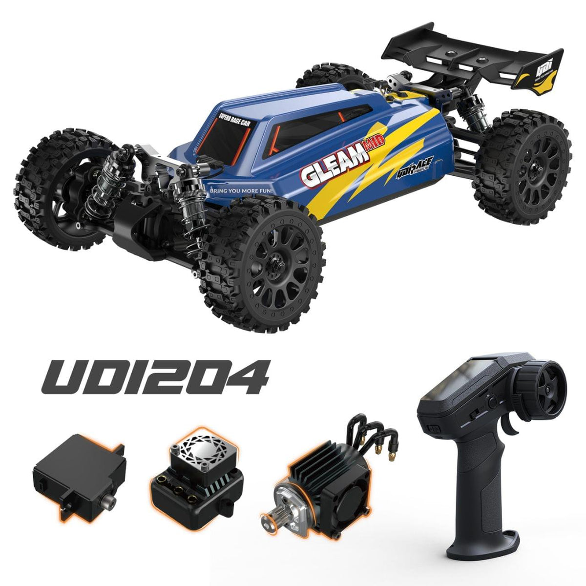 Buggy UDI RC Gleam 1/12 Brushless 55km/h RTR 4WD UD1204