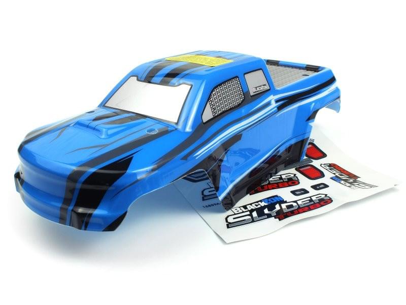 Carrosserie bleu/noir Blackzon pour Slyder MT Turbo - 540205 - Breizh Modélisme.