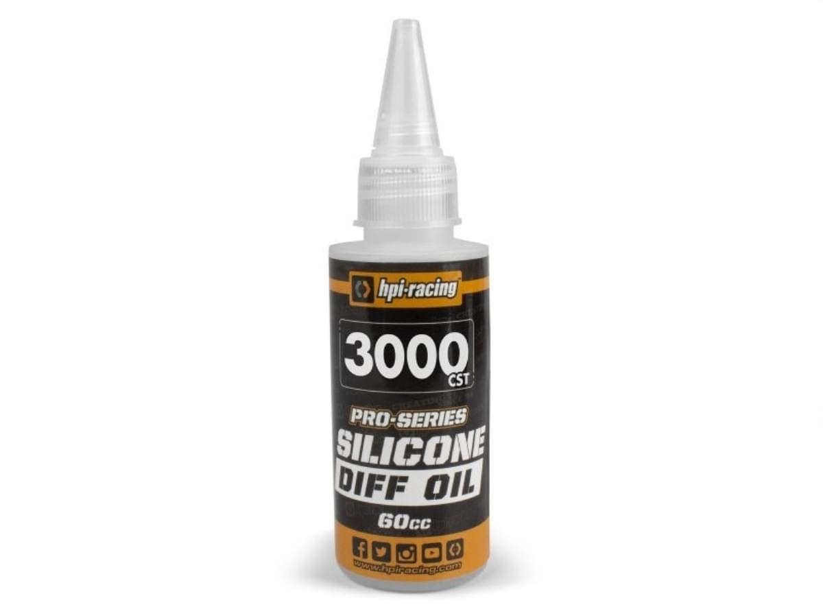 Huile de différentiel 3000 cst HPI Pro séries 60ml - 160389 - Breizh Modélisme.