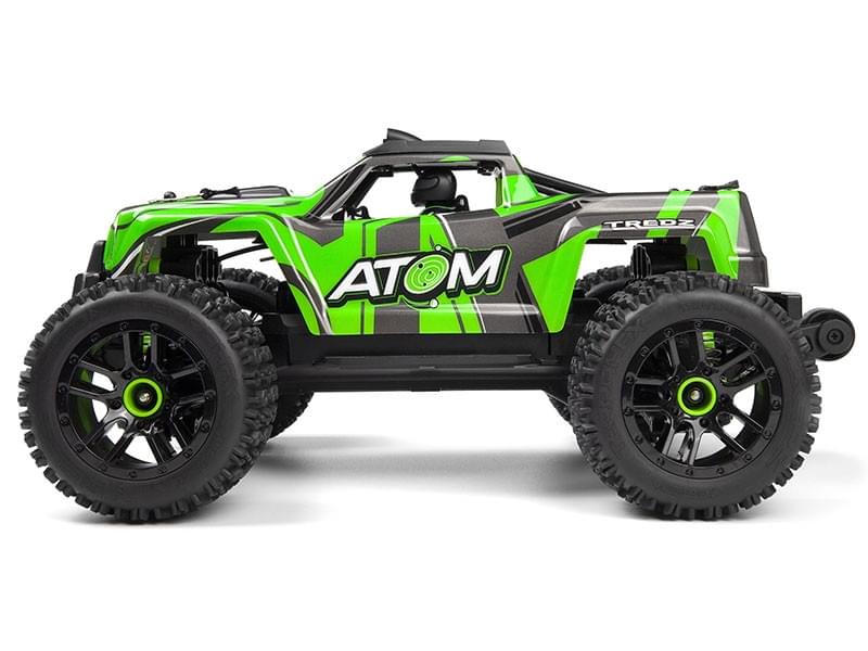 Monstertruck RC 1/18 Maverick Atom 150568 vert - Breizh Modélisme.