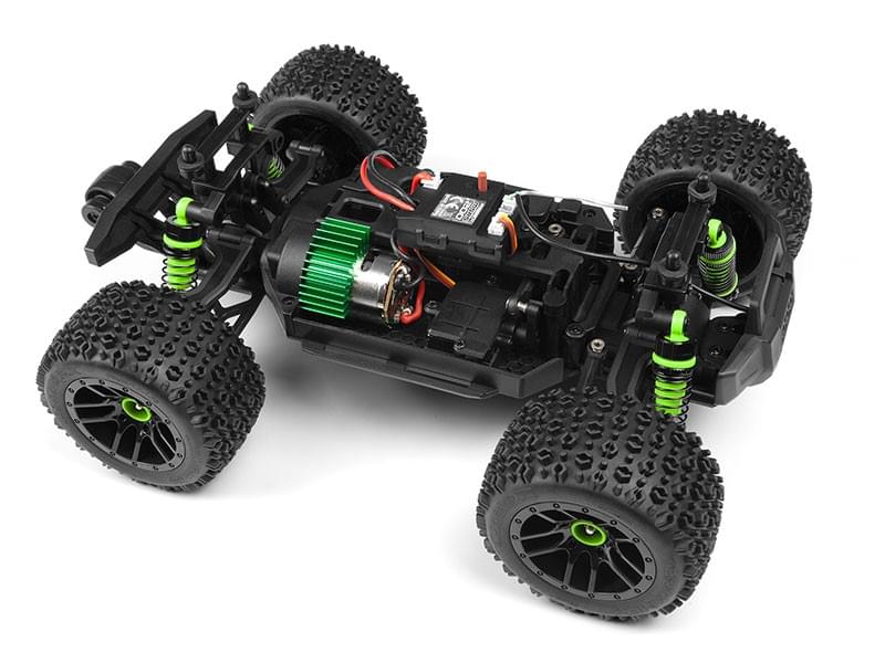 Monstertruck RC 1/18 Maverick Atom 150568 vert - Breizh Modélisme.