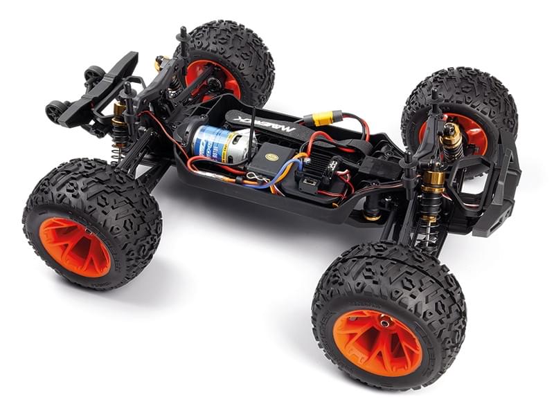 Maverick Quantum 2 MT 4x4 charbon 1/10 - 150401 orange - Breizh Modélisme.