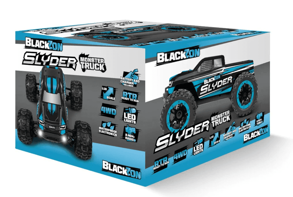 Monster Truck télécommandé 4WD Blackzon Slyder 1/16 RTR - 540104 - Breizh Modélisme.