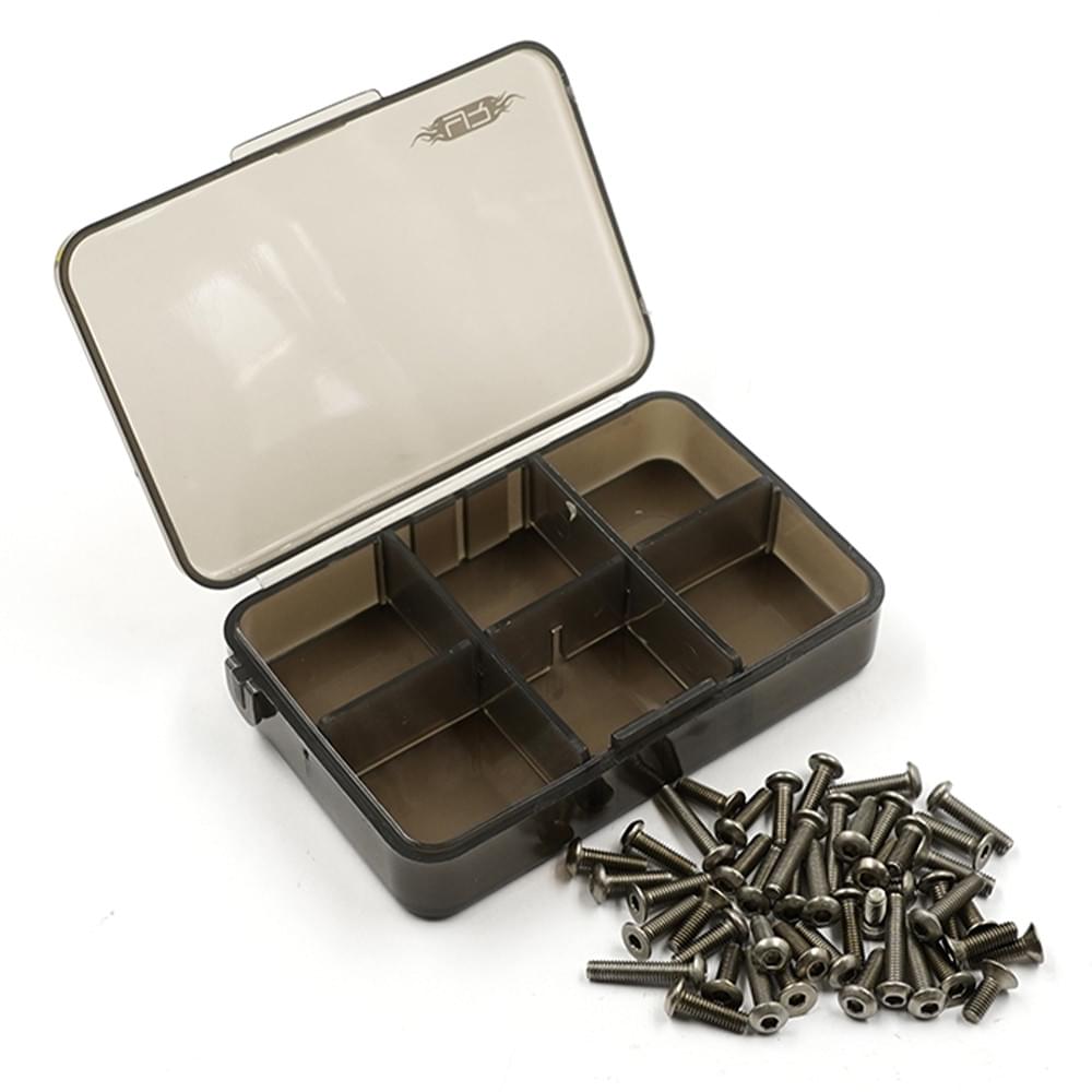 Ensemble de vis en titane assorties avec mini-boîte pour Tamiya TT01E - Breizh Modélisme.