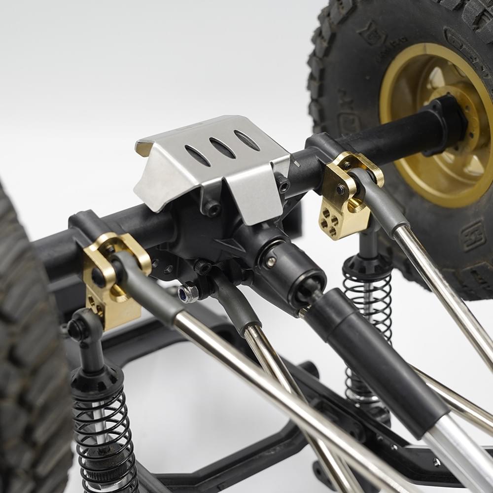 Protecteur de différentiel avant/arrière en acier inoxydable pour Element 1/10 Enduro - Breizh Modélisme.