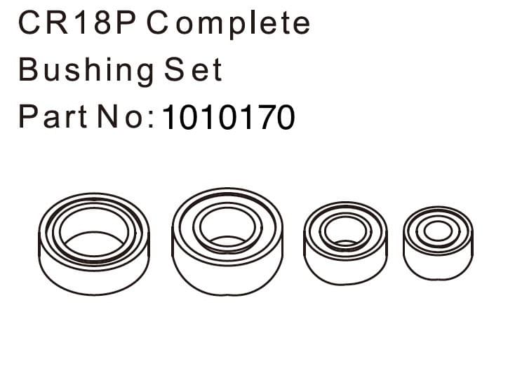 Complete Bushing Set - EVO 1:18 - Breizh Modélisme.