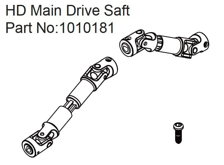 HD Main Drive Shaft - EVO - Breizh Modélisme.