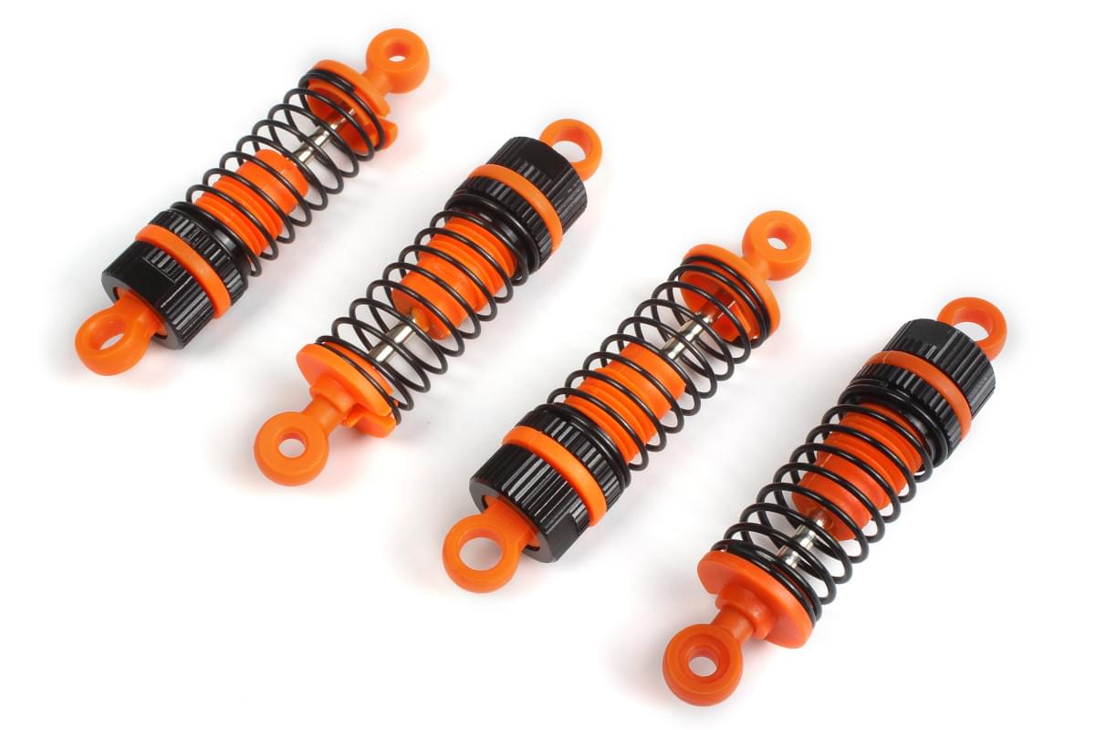Set d'amortisseurs x4 orange Maverick Atom MV150520 - Breizh Modélisme.