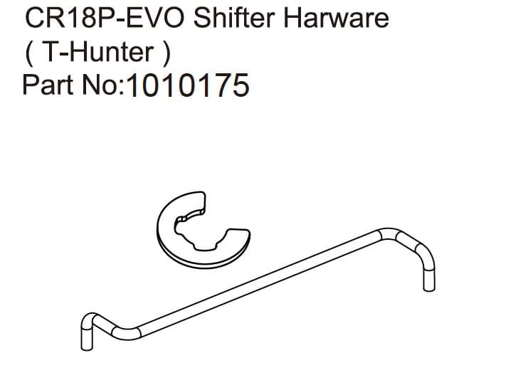 Shifter Hardware T-Hunter - EVO 1:18 - Breizh Modélisme.